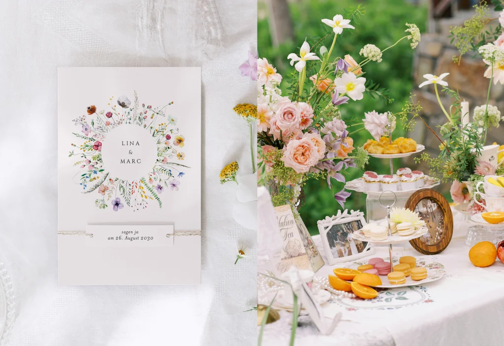 Eine farbenfrohe Hochzeitskollektion