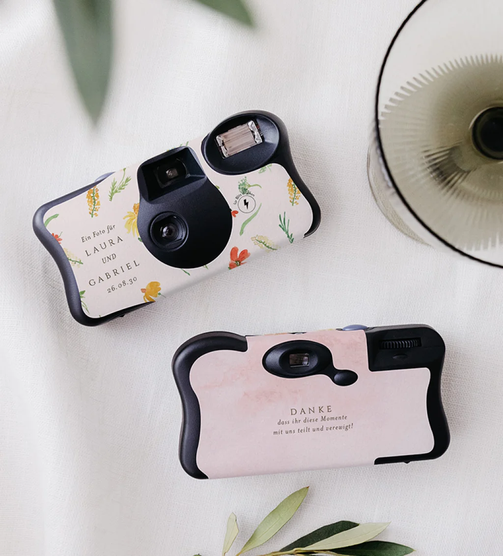 Aufkleber für Einwegkamera