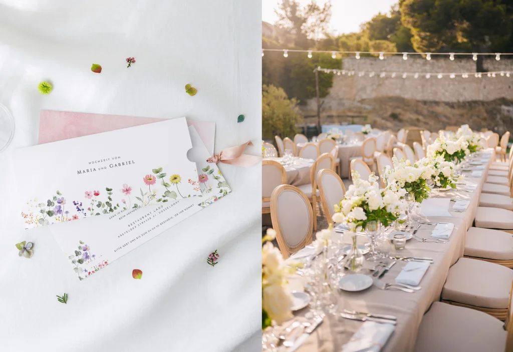 Einmalige Hochzeitspapeterie