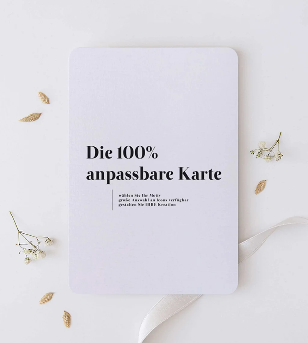 100% anpassbare Karte