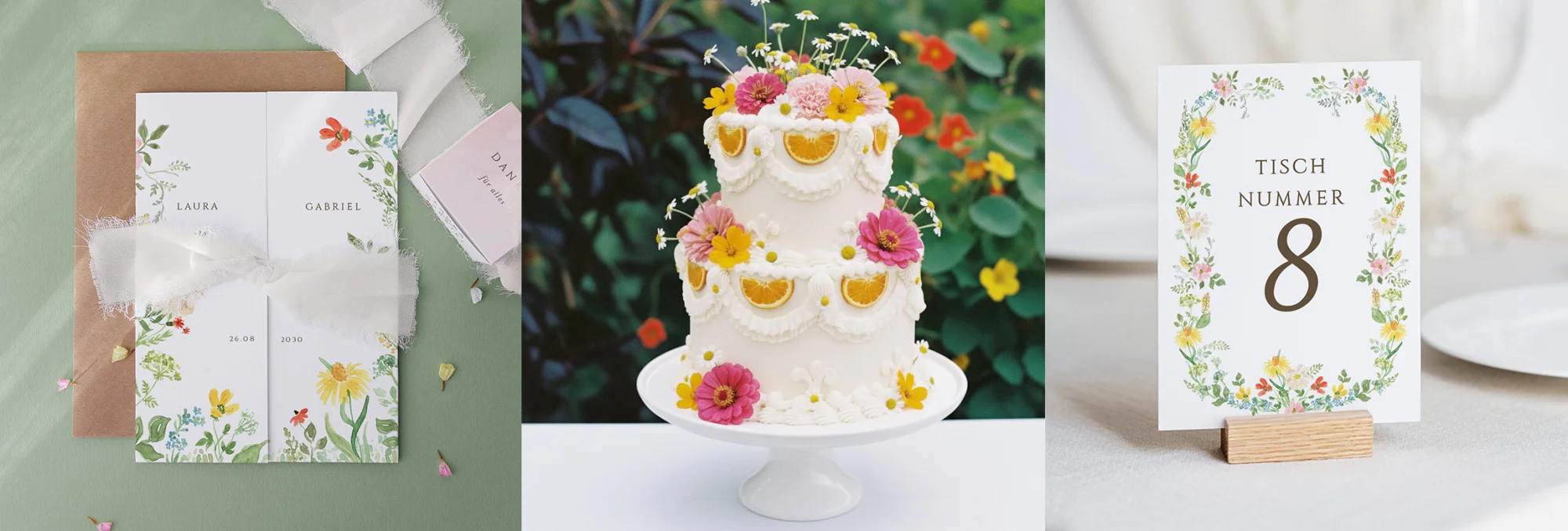 Blumige Einladungen