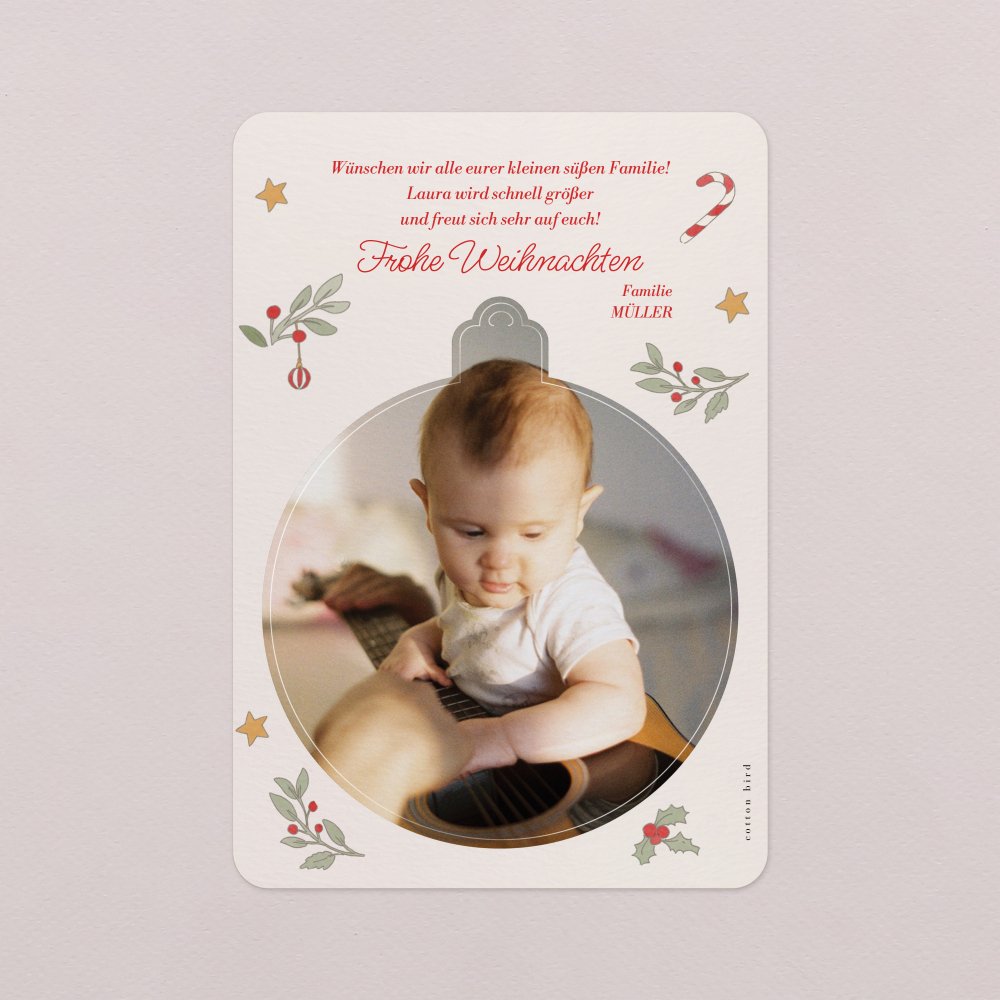 Christbaumkugel - Babys erstes Weihnachten