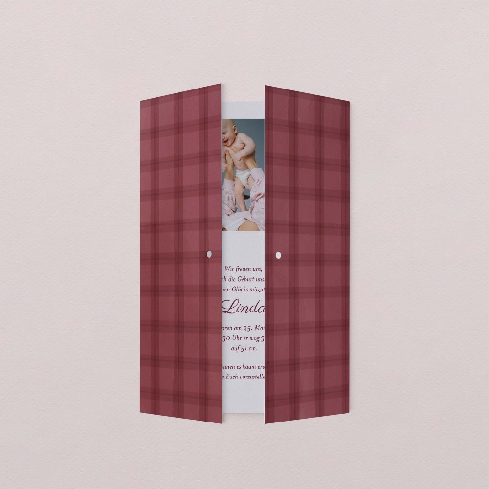 Burgundy tartan