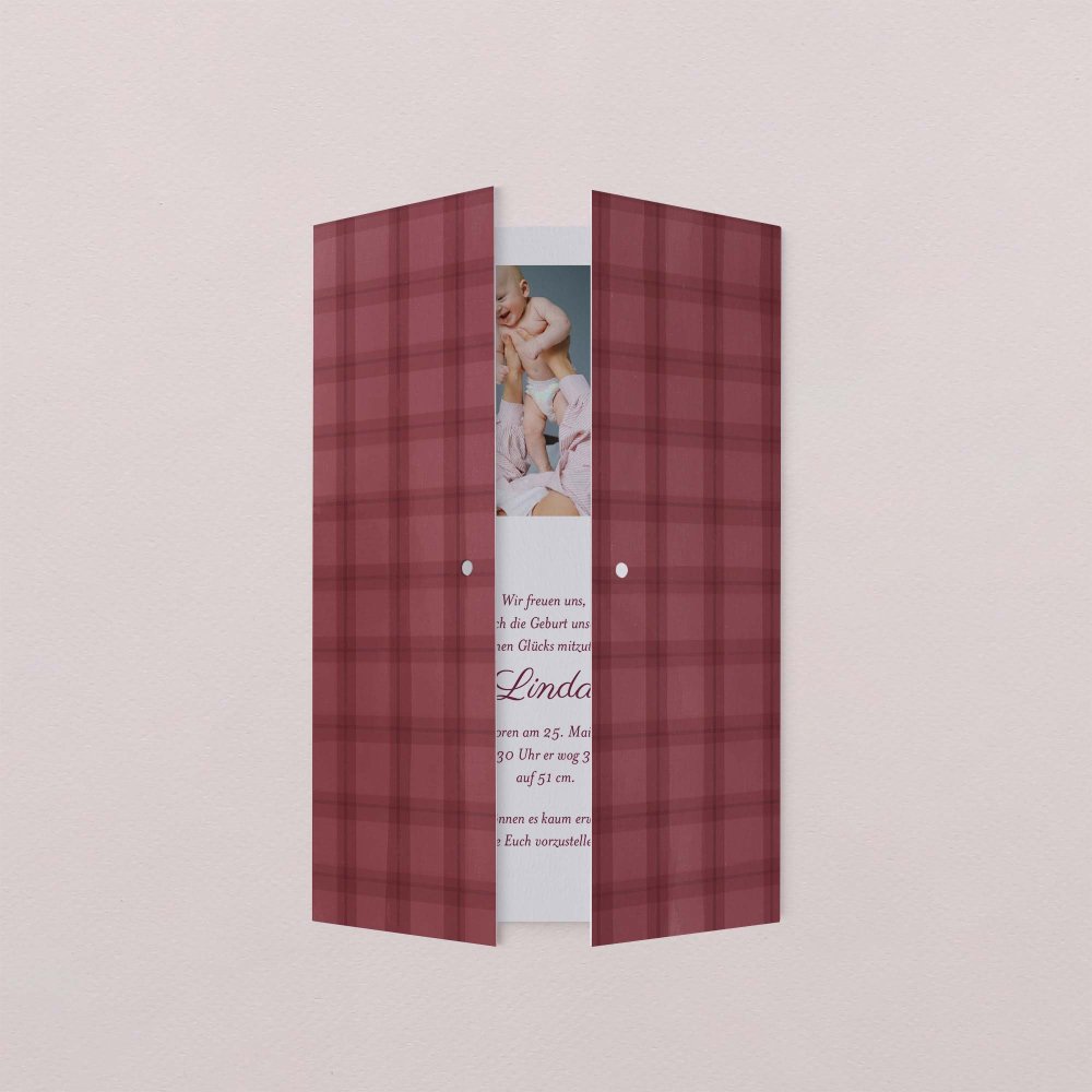 Burgundy tartan