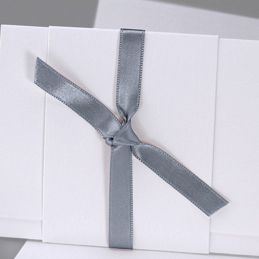 Satinband Dunkelgrau 90 cm