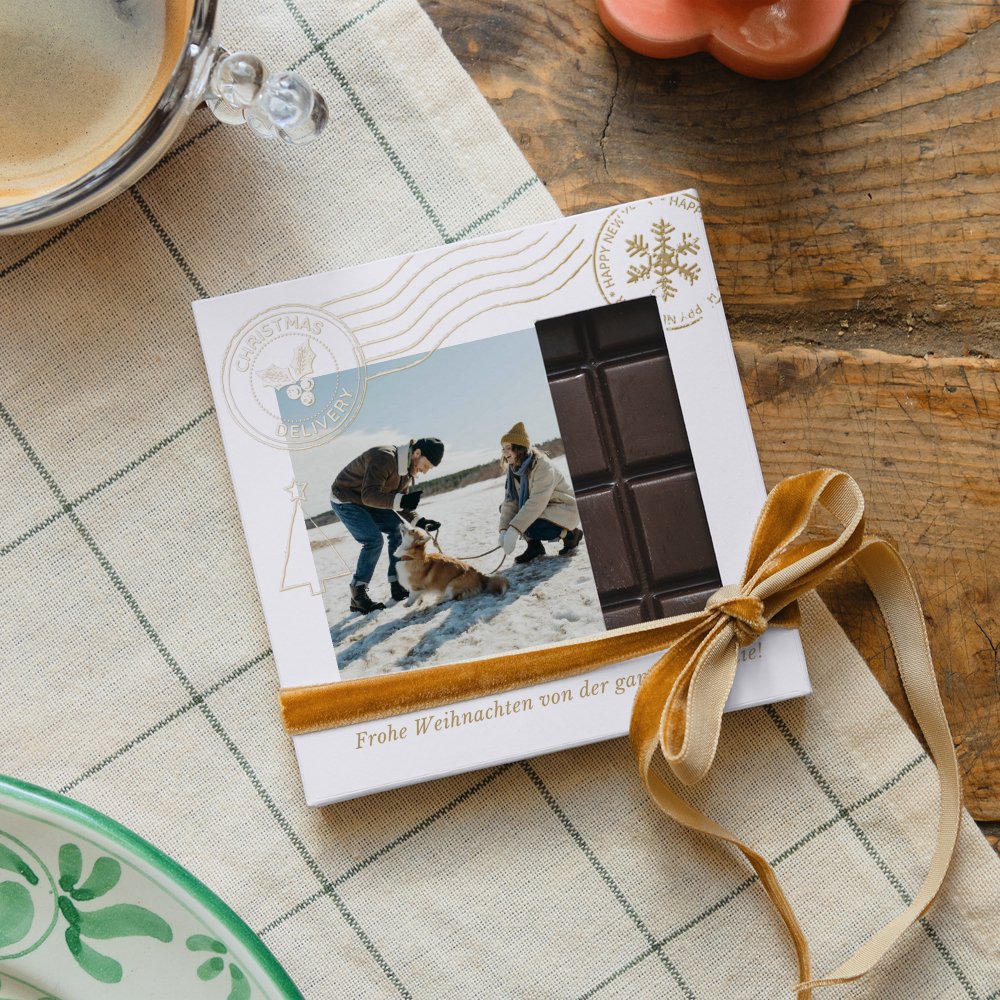 Postkarte - Gold