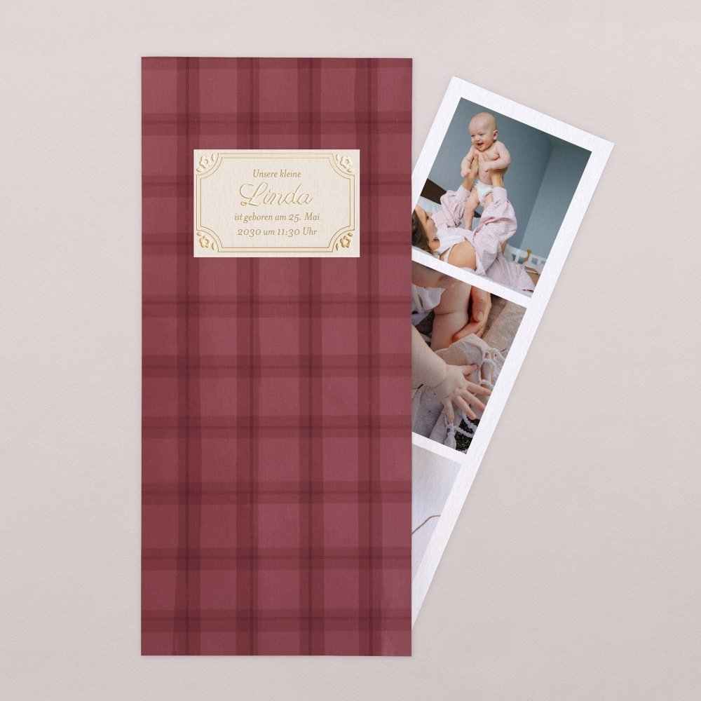 Burgundy tartan