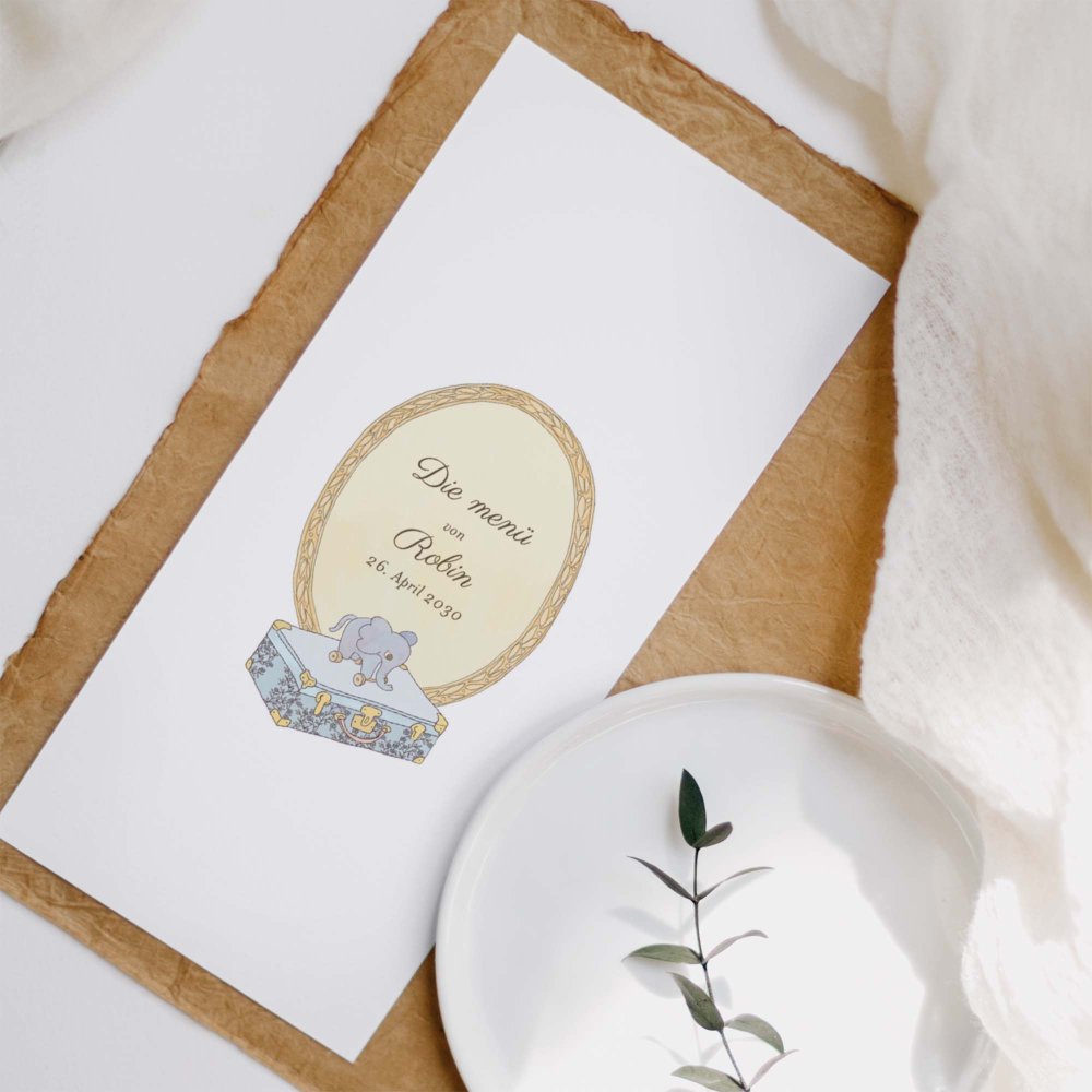 Mein erstes Porträt - blau