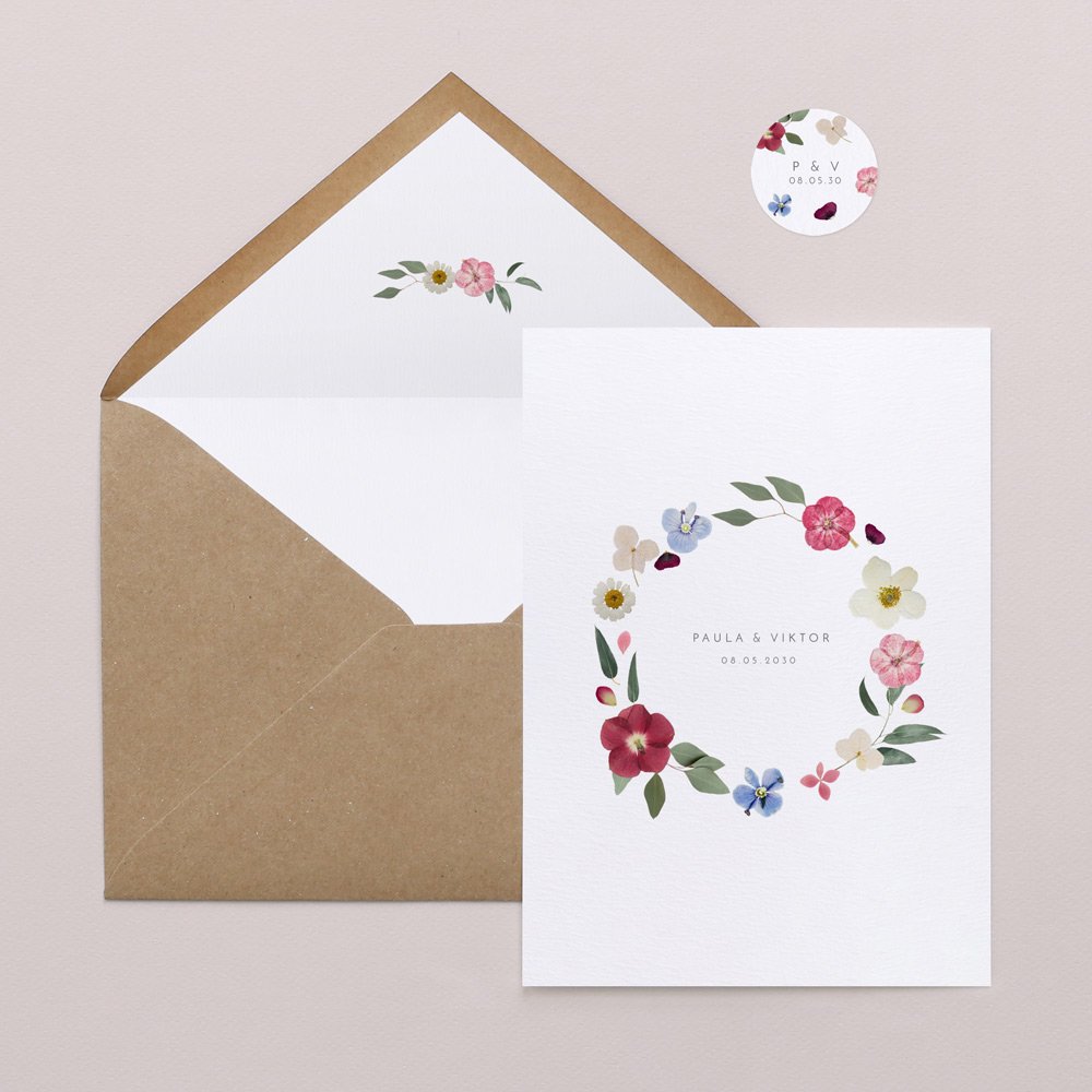 Hochzeitskarte Gartenglück I Cottonbird