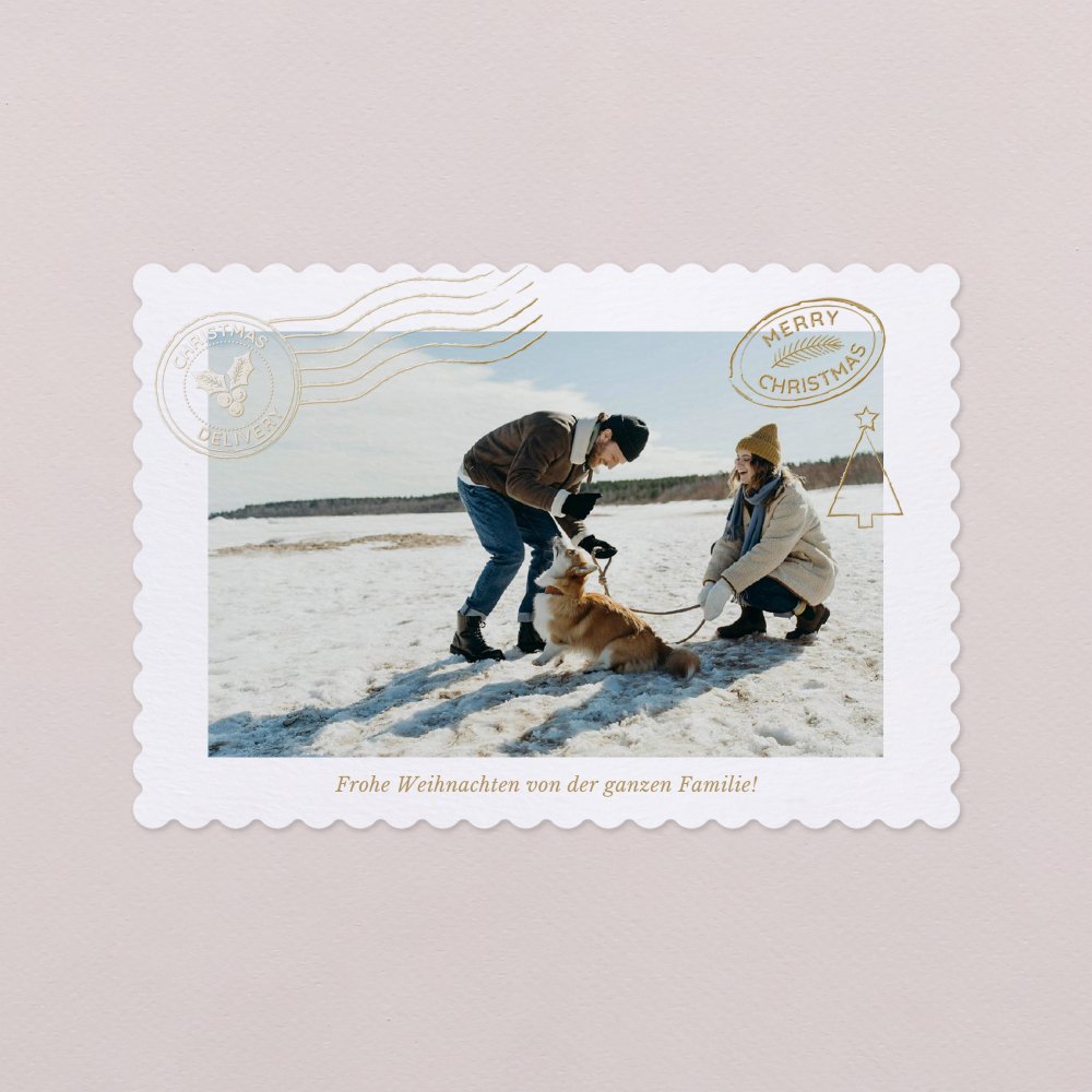 Postkarte - Gold