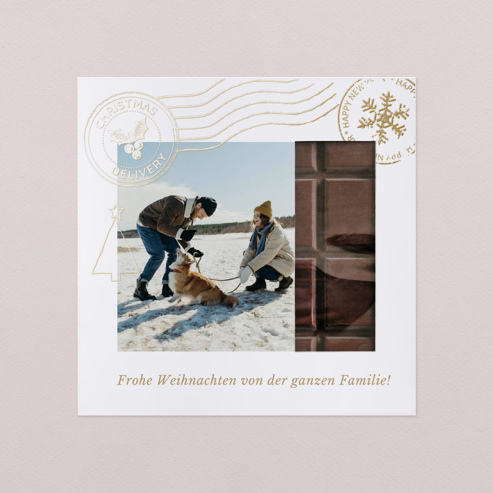 Postkarte - Gold