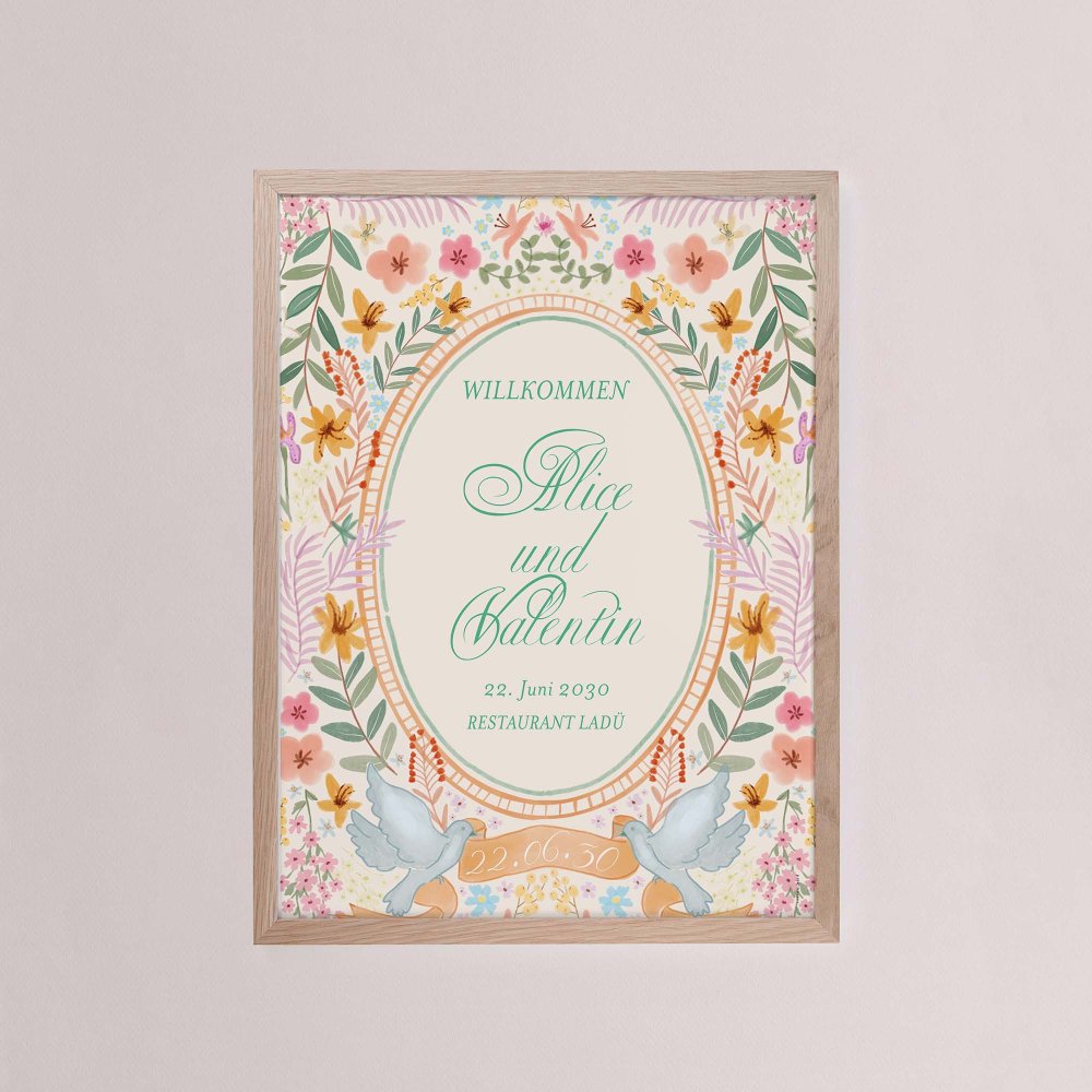 Pastel flowers