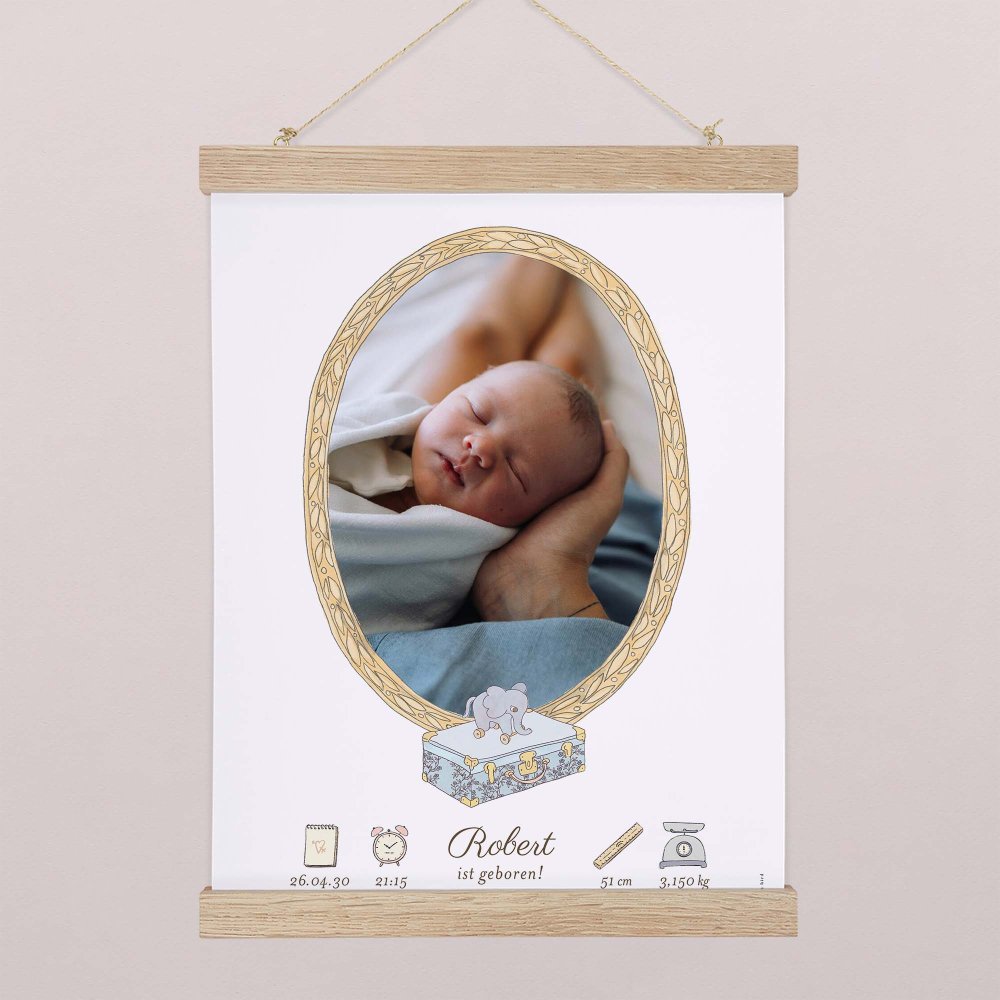 Mein erstes Porträt - blau