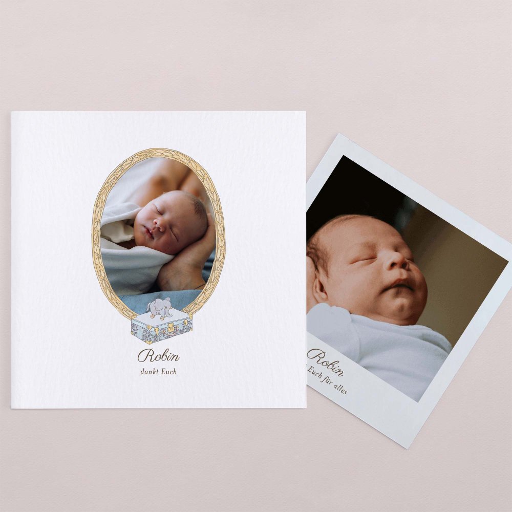 Mein erstes Porträt - blau