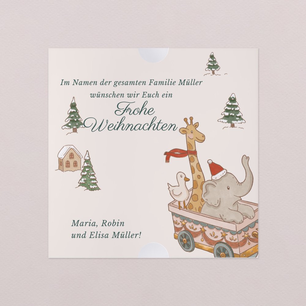 Schneekugel - Weihnachtszug