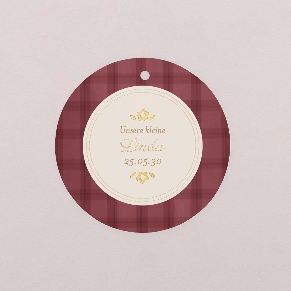 Burgundy tartan