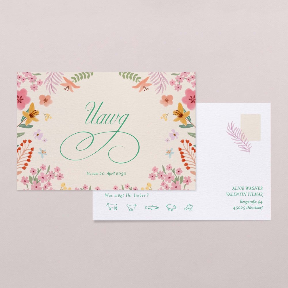 Pastel flowers
