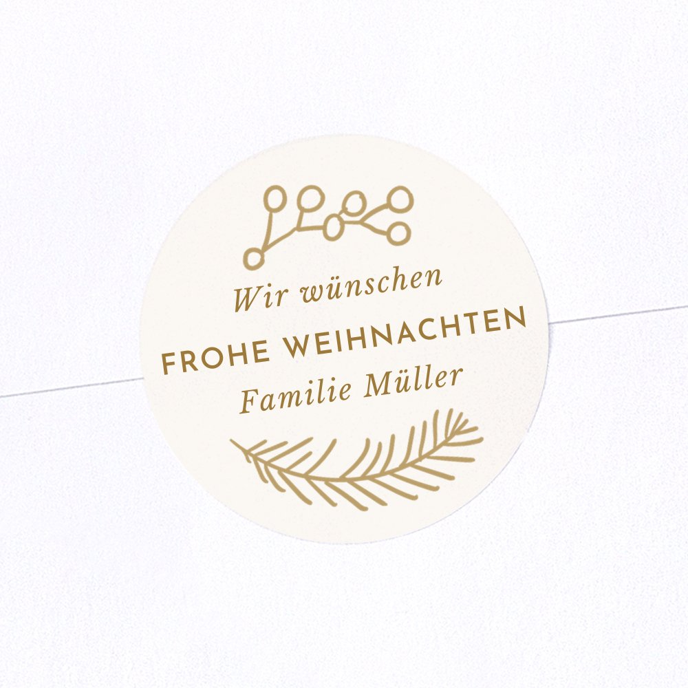 Goldene Schneeflocke