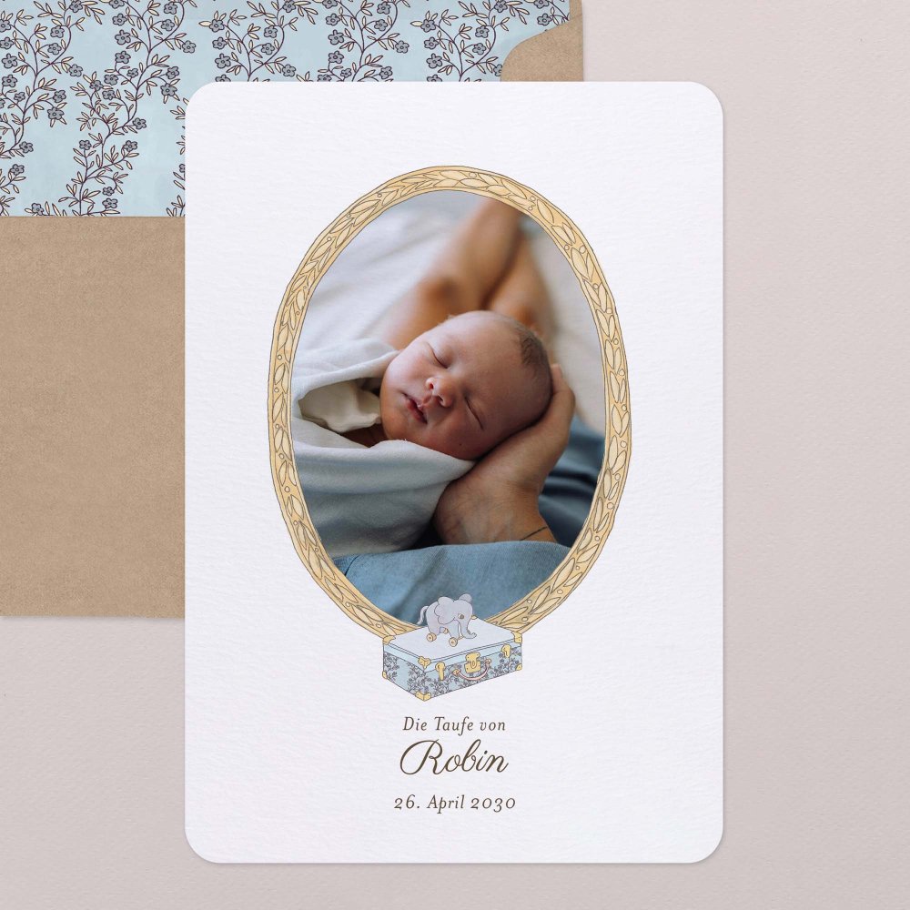 Mein erstes Porträt - blau