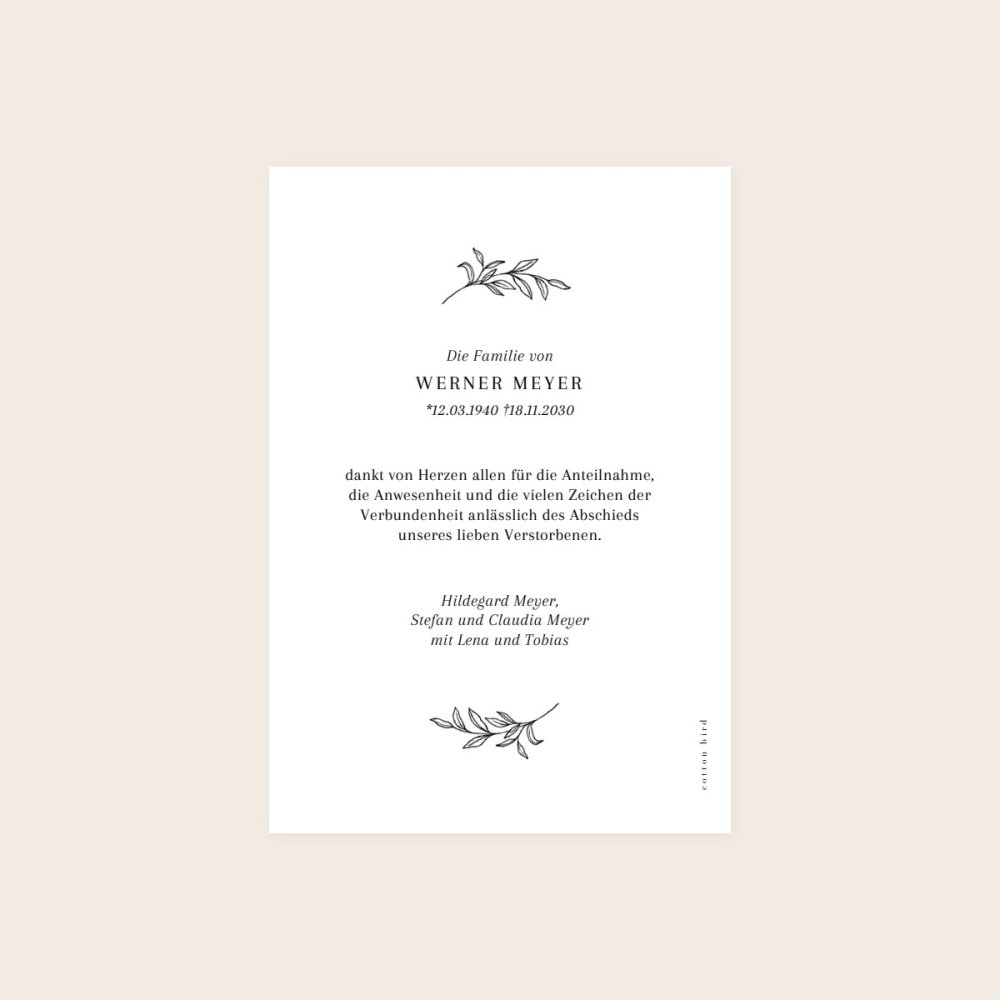 Minimalistischer Zweig