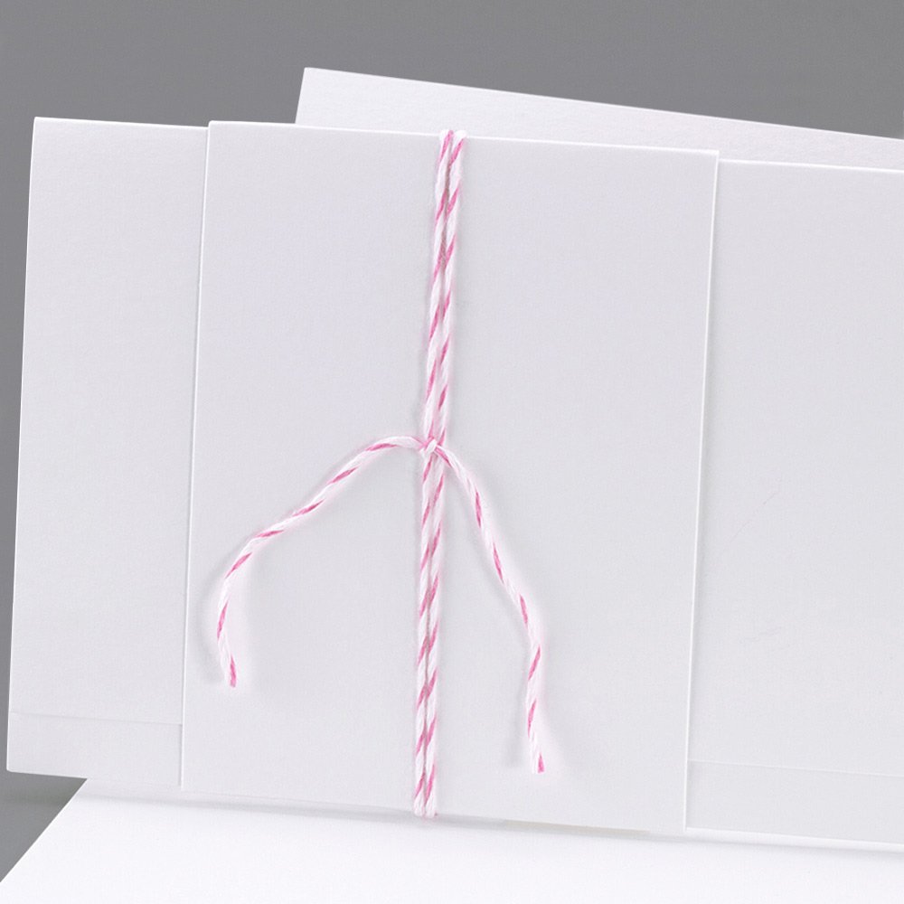 Baker Twine Rosa und weiß 90 cm