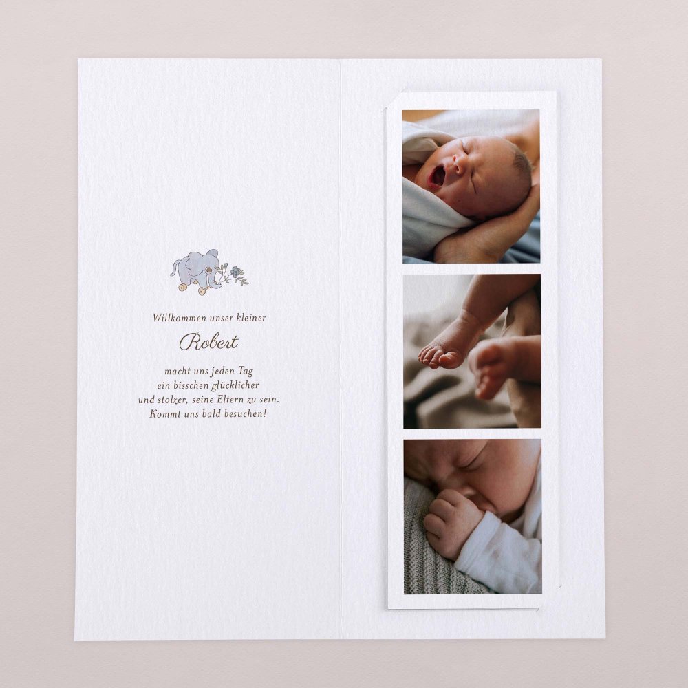 Mein erstes Porträt - blau