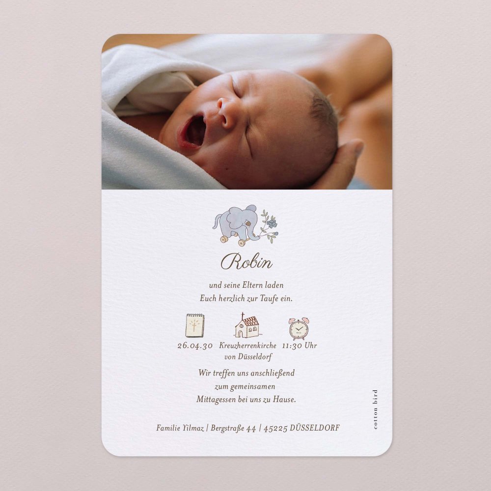 Mein erstes Porträt - blau