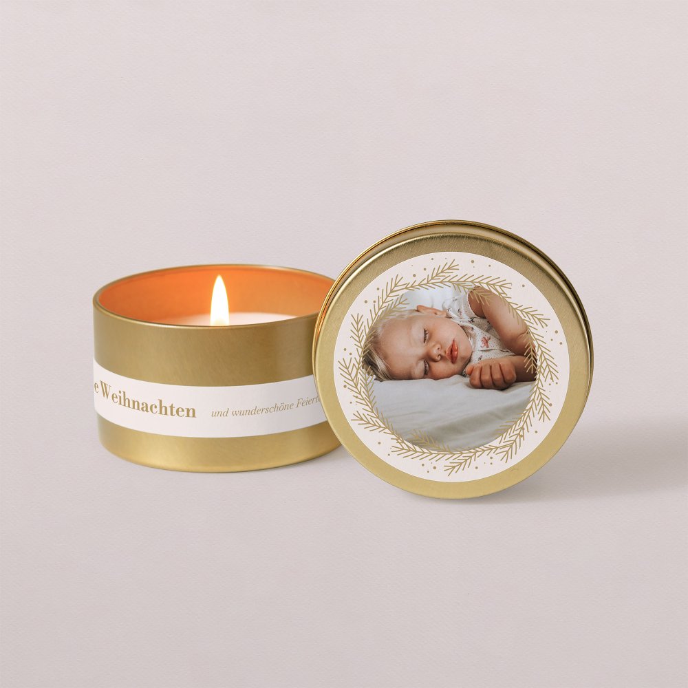 Christbaumkugel - Goldener Kranz