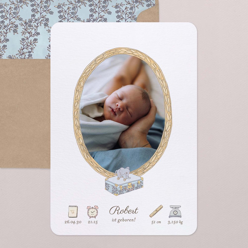 Mein erstes Porträt - blau