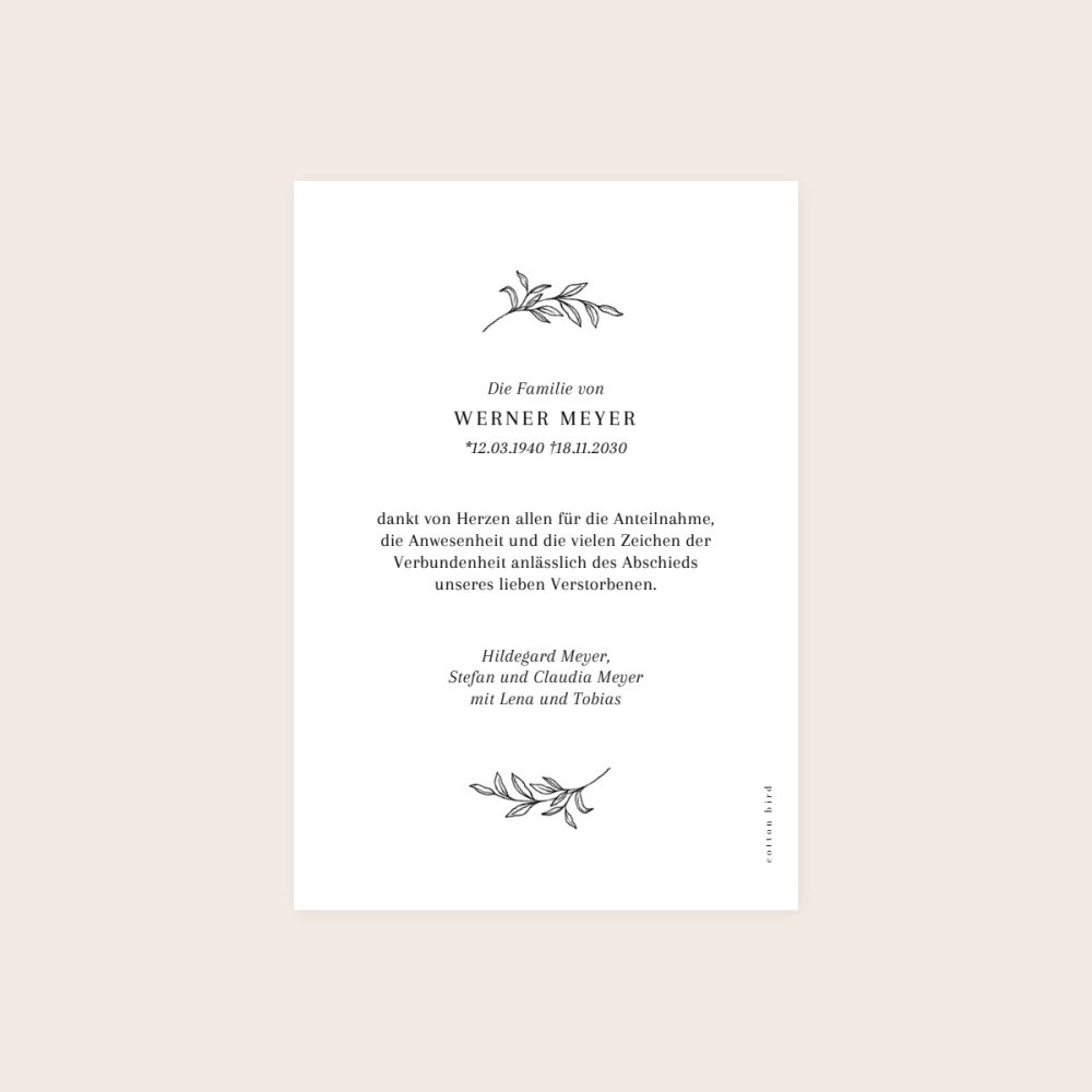 Minimalistischer Zweig