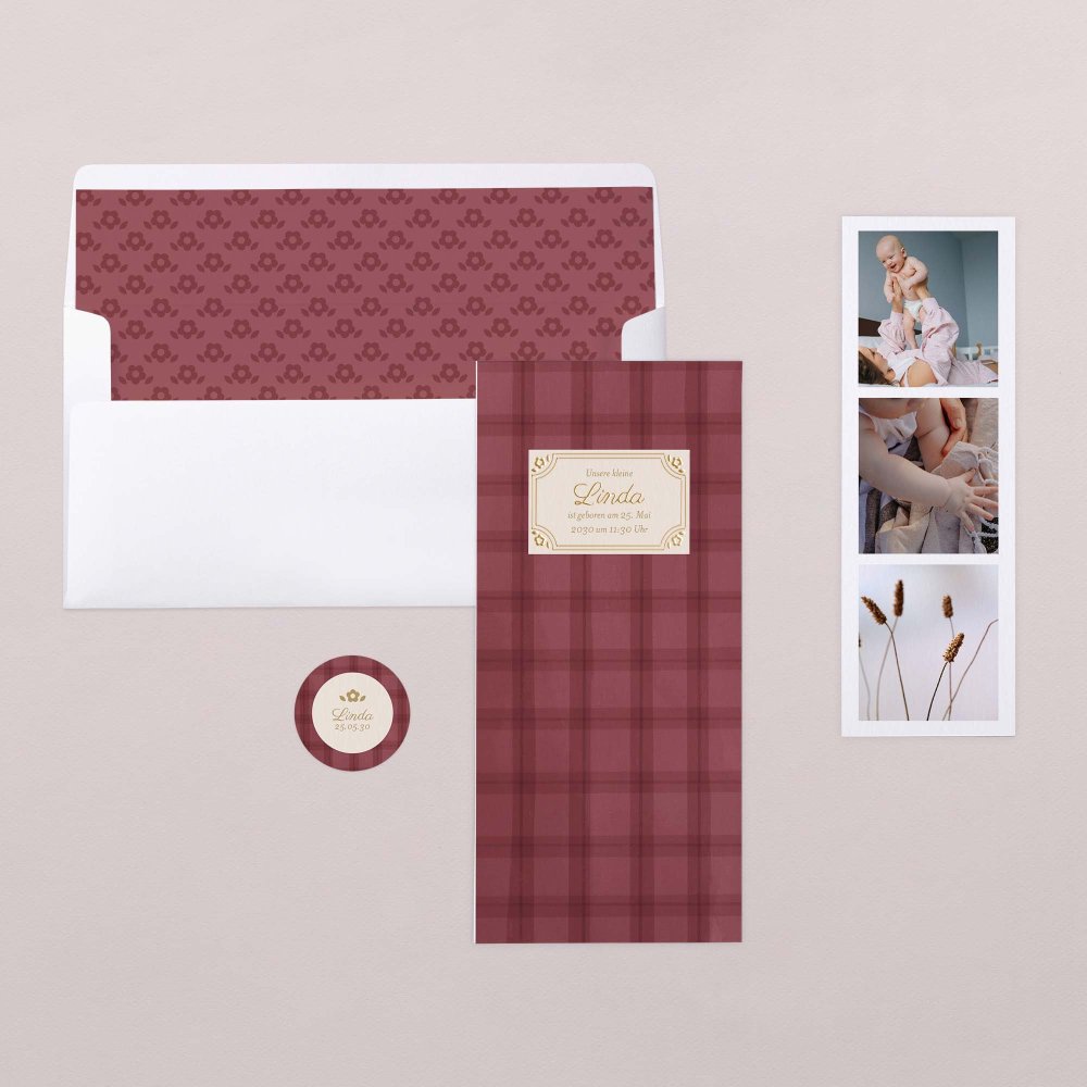 Burgundy tartan
