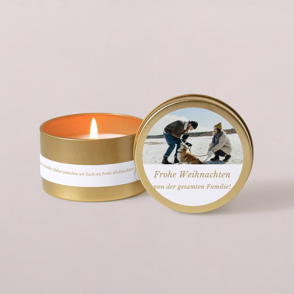 Postkarte - Gold