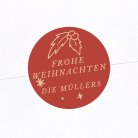 Samtroter Weihnachtsbaum