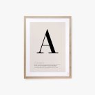 Buchstaben Poster