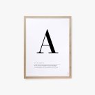 Buchstaben Poster