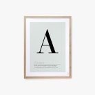 Buchstaben Poster