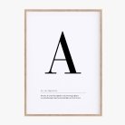 Buchstaben Poster