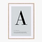 Buchstaben Poster
