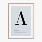 Buchstaben Poster