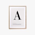 Buchstaben Poster