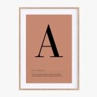 Buchstaben Poster