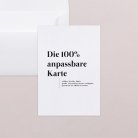 100% anpassbare Karte