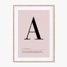 Buchstaben Poster