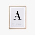 Buchstaben Poster