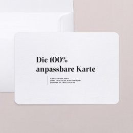 100% anpassbare Karte