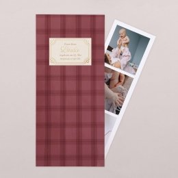 Burgundy tartan