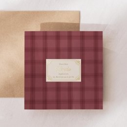 Burgundy tartan