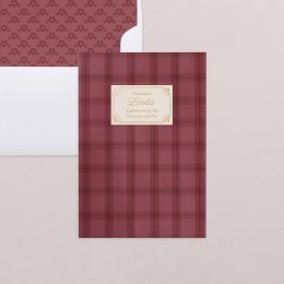 Burgundy tartan