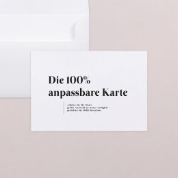 100% anpassbare Karte
