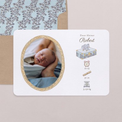 Mein erstes Porträt - blau